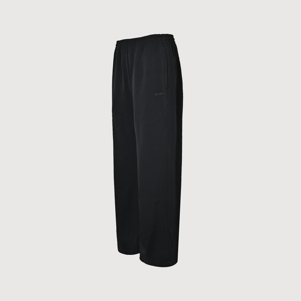Balenciaga Black Slogan Detail Wool Trousers