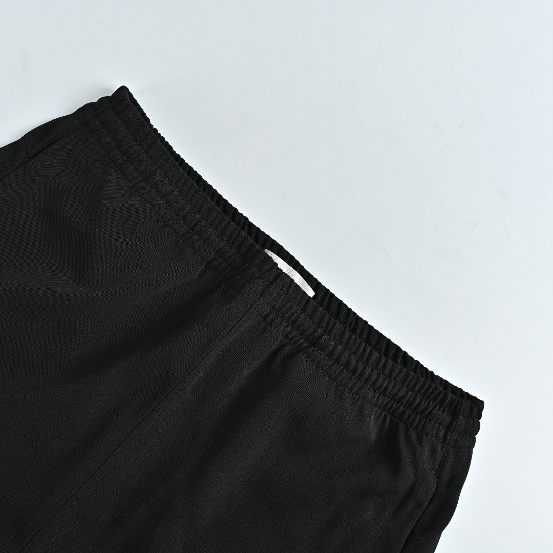 Balenciaga Black Slogan Detail Wool Trousers