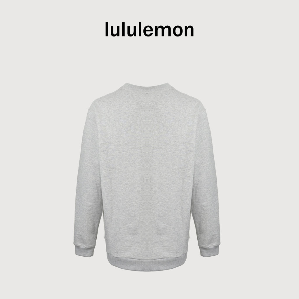 Lululemon Gray Vancouver Graphic Fleece-Lined Crewneck Sweatshirt