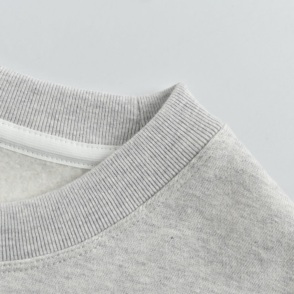 Lululemon Gray Vancouver Graphic Fleece-Lined Crewneck Sweatshirt