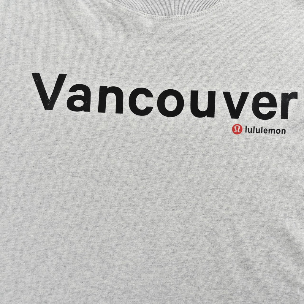 Lululemon Gray Vancouver Graphic Fleece-Lined Crewneck Sweatshirt