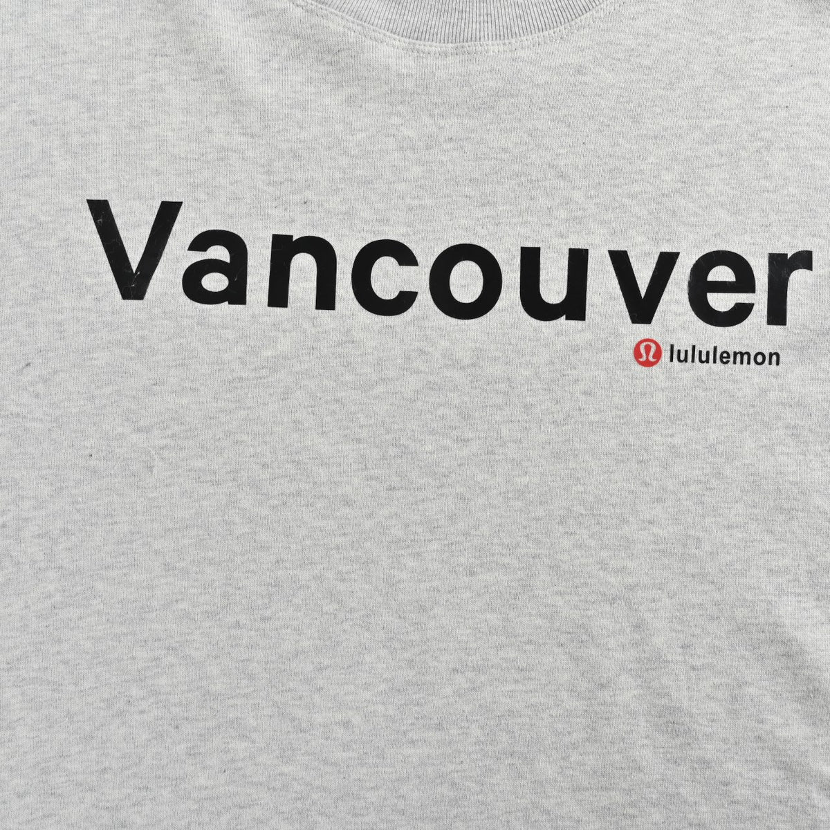 Lululemon Gray Vancouver Graphic Fleece-Lined Crewneck Sweatshirt