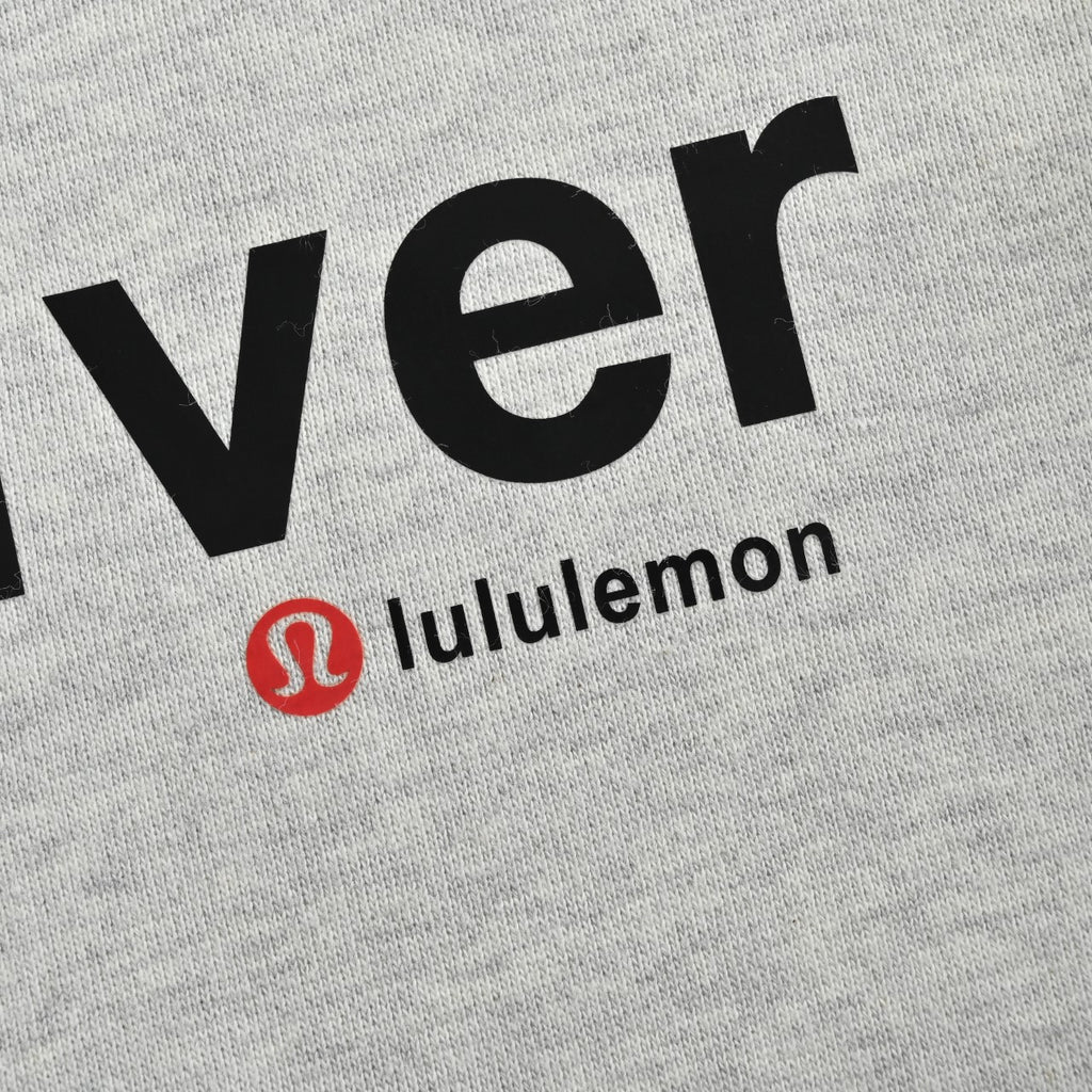 Lululemon Gray Vancouver Graphic Fleece-Lined Crewneck Sweatshirt