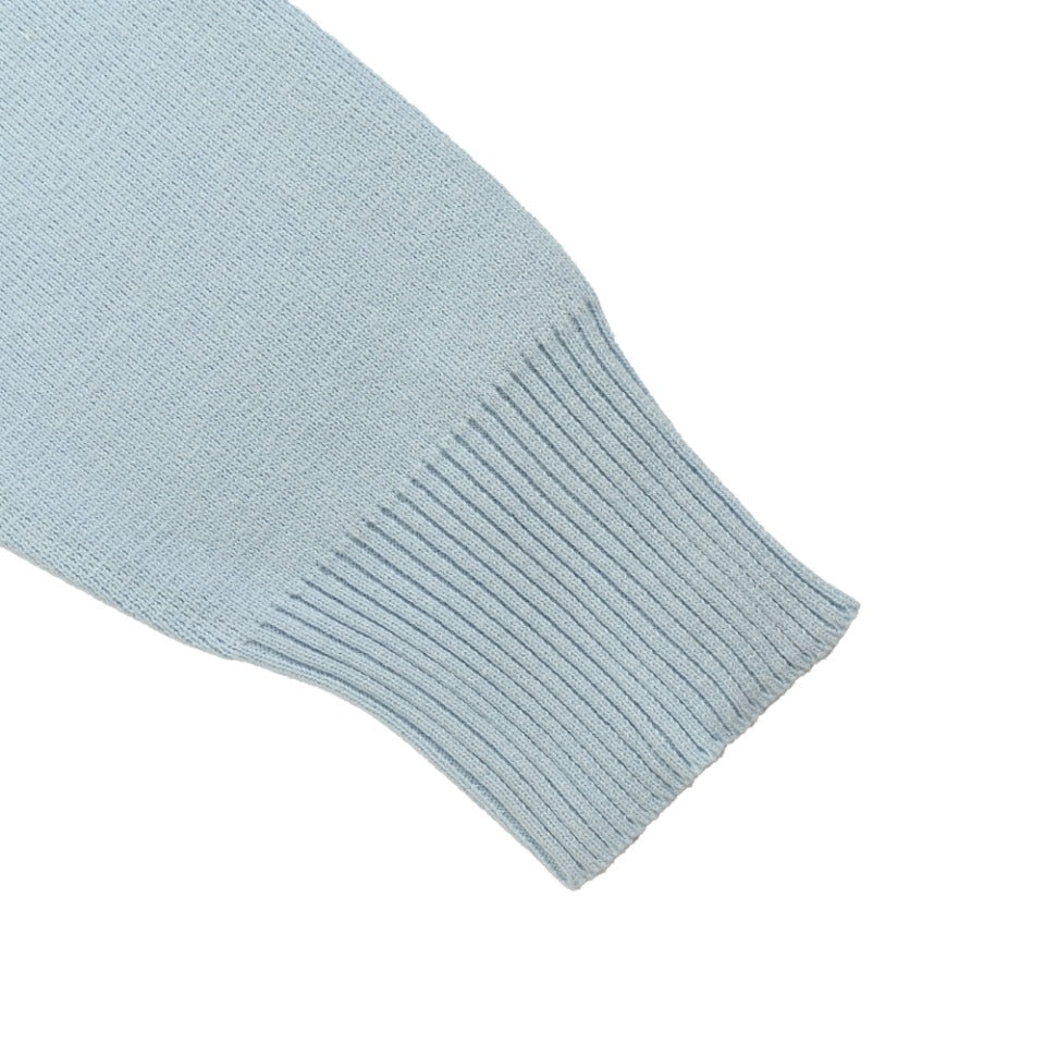 Thom Browne Light Blue Dual-Sleeve Stripe Crewneck Sweater