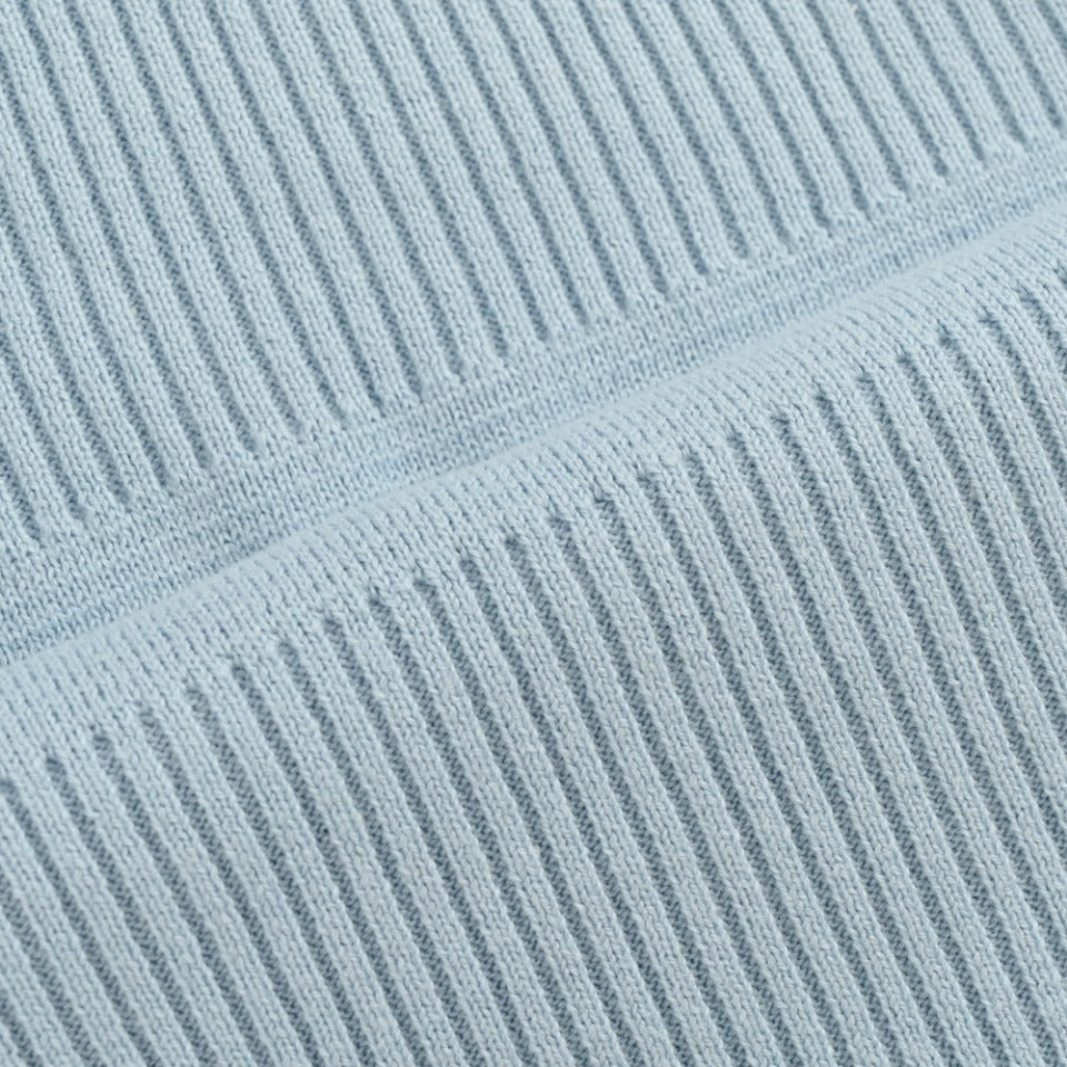 Thom Browne Light Blue Dual-Sleeve Stripe Crewneck Sweater