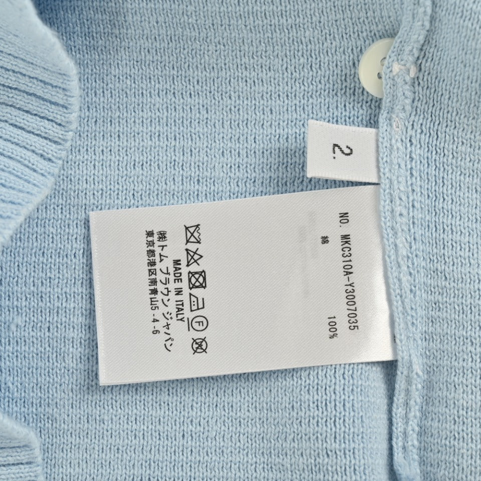 Thom Browne Light Blue Dual-Sleeve Stripe Crewneck Sweater