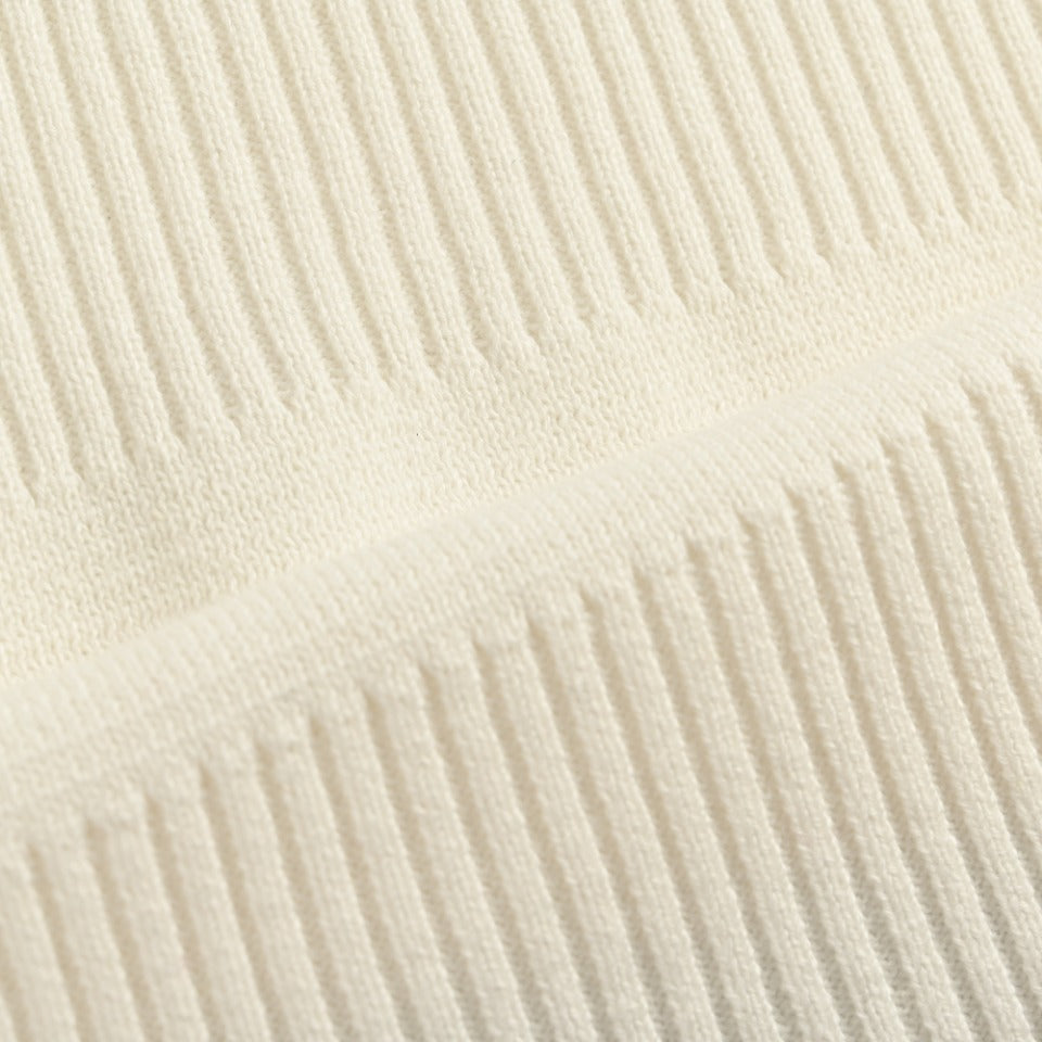 Thom Browne Cream Dual-Sleeve Stripe Crewneck Sweater
