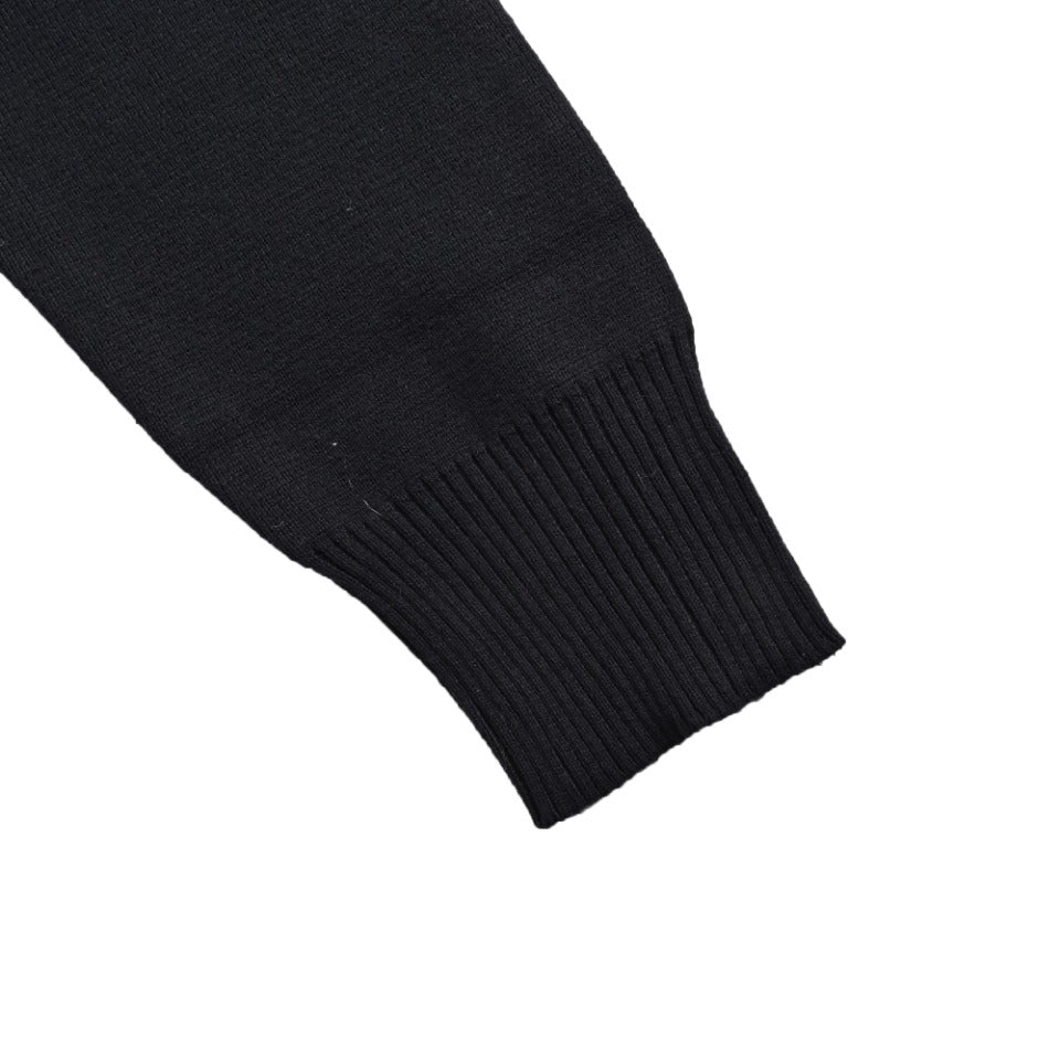 Thom Browne Black Dual-Sleeve Stripe Crewneck Sweater