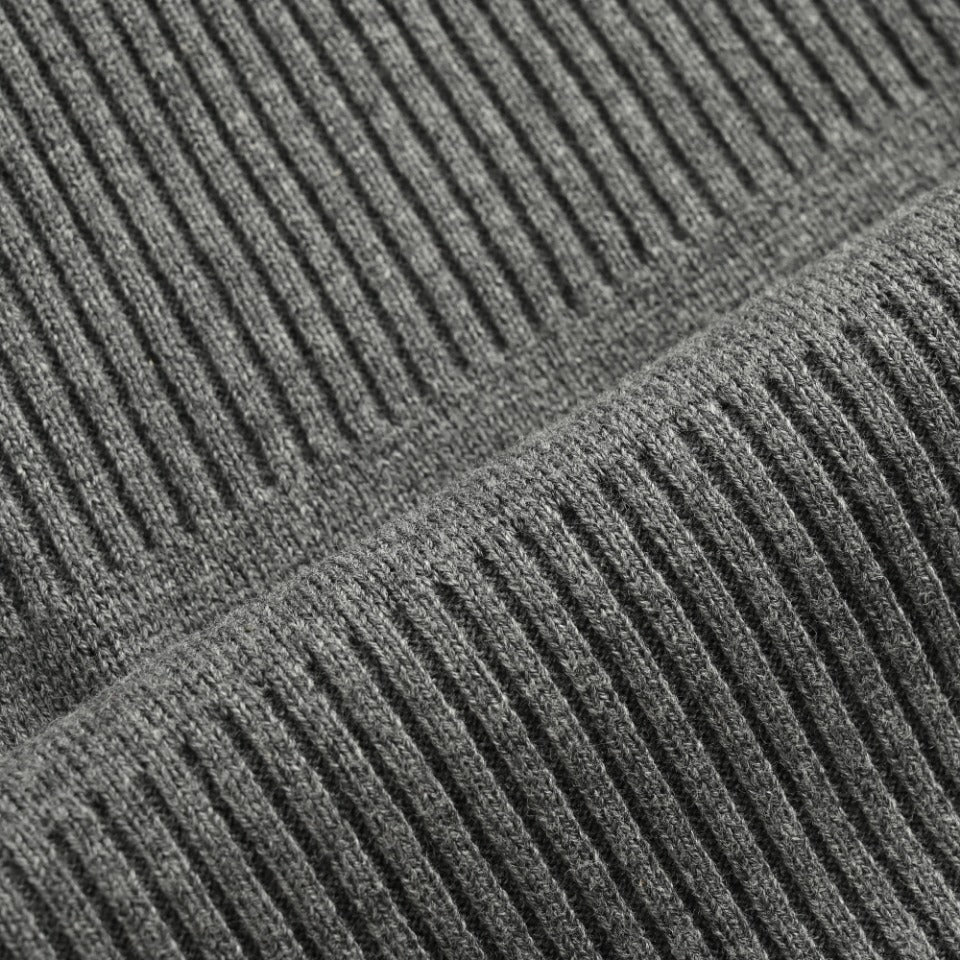 Thom Browne Dark Gray Dual-Sleeve Stripe Crewneck Sweater