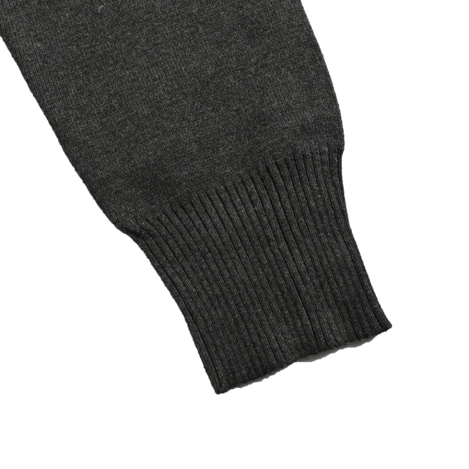 Thom Browne Black and Gray Dual-Sleeve Stripe V-Neck Cardigan