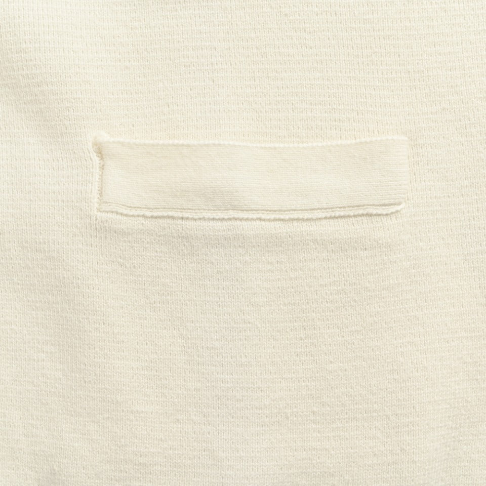 Thom Browne Cream Dual-Sleeve Stripe V-Neck Cardigan