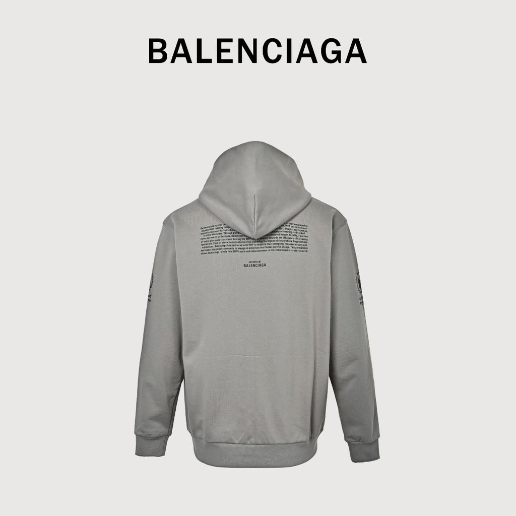 BALENCIAGA BLCG WFP Graphic Zip-Up Hoodie