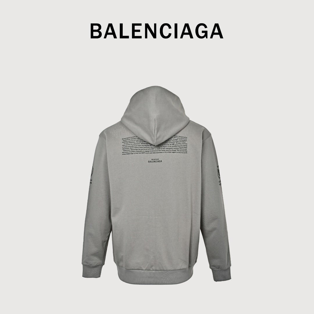 BALENCIAGA BLCG WFP Graphic Zip-Up Hoodie