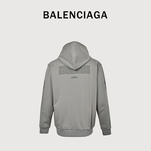 BALENCIAGA BLCG WFP Graphic Zip-Up Hoodie