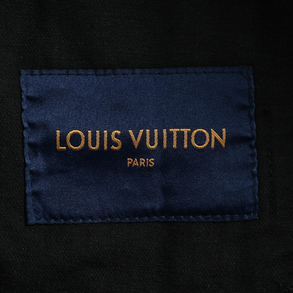 Louis Vuitton Mosaic Flocked Checkerboard Panel Denim Jacket