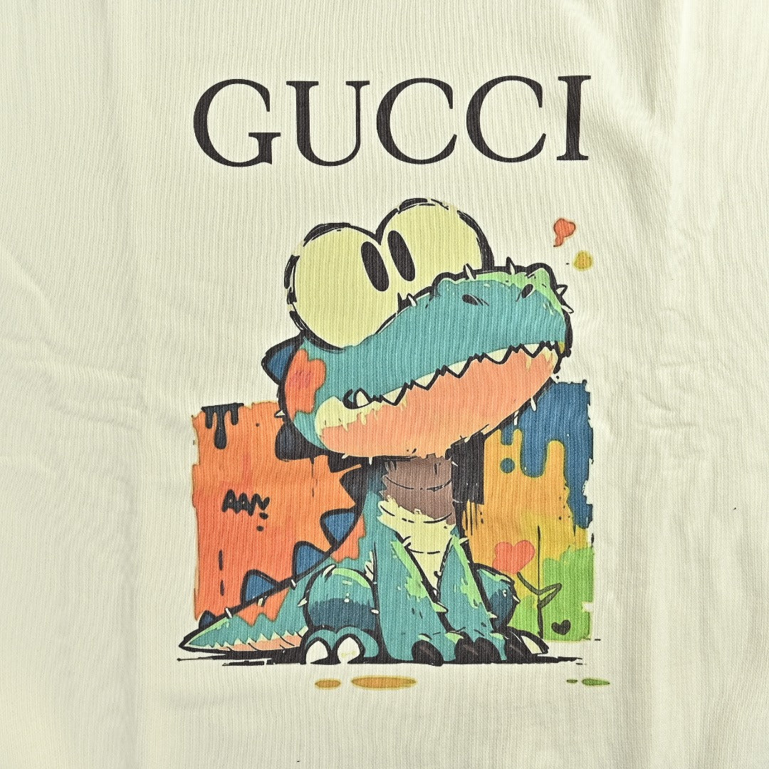 Gucci Green Cartoon Character Graphic Crewneck Sweatshirt
