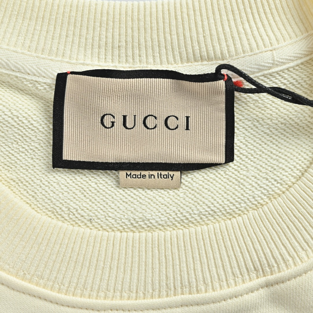 Gucci Sunglasses Dog Graphic Crewneck Sweatshirt
