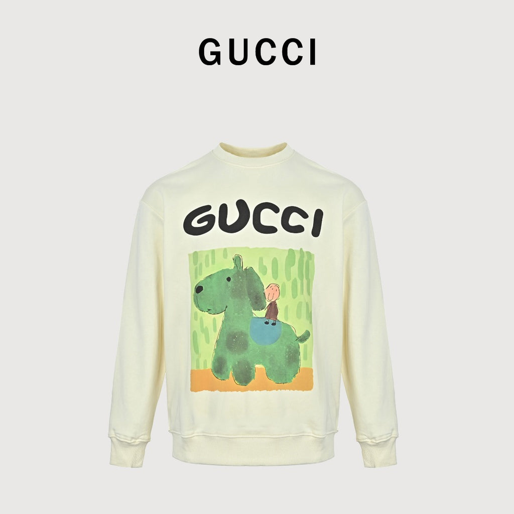 Gucci Playful Cartoon Graphic Crewneck Sweatshirt
