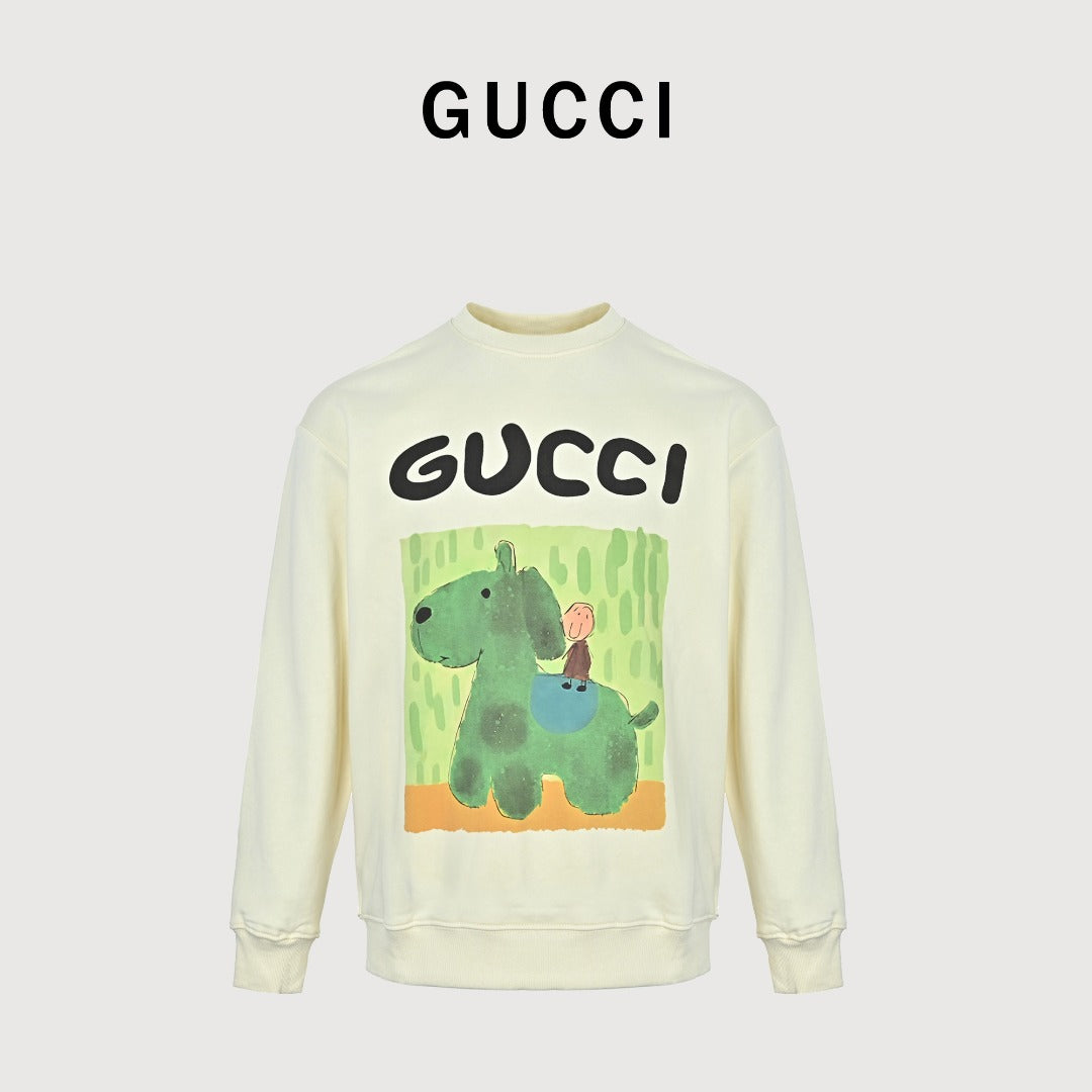 Gucci Playful Cartoon Graphic Crewneck Sweatshirt
