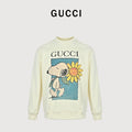 Gucci Cartoon Dog & Sunflower Graphic Crewneck Sweatshirt