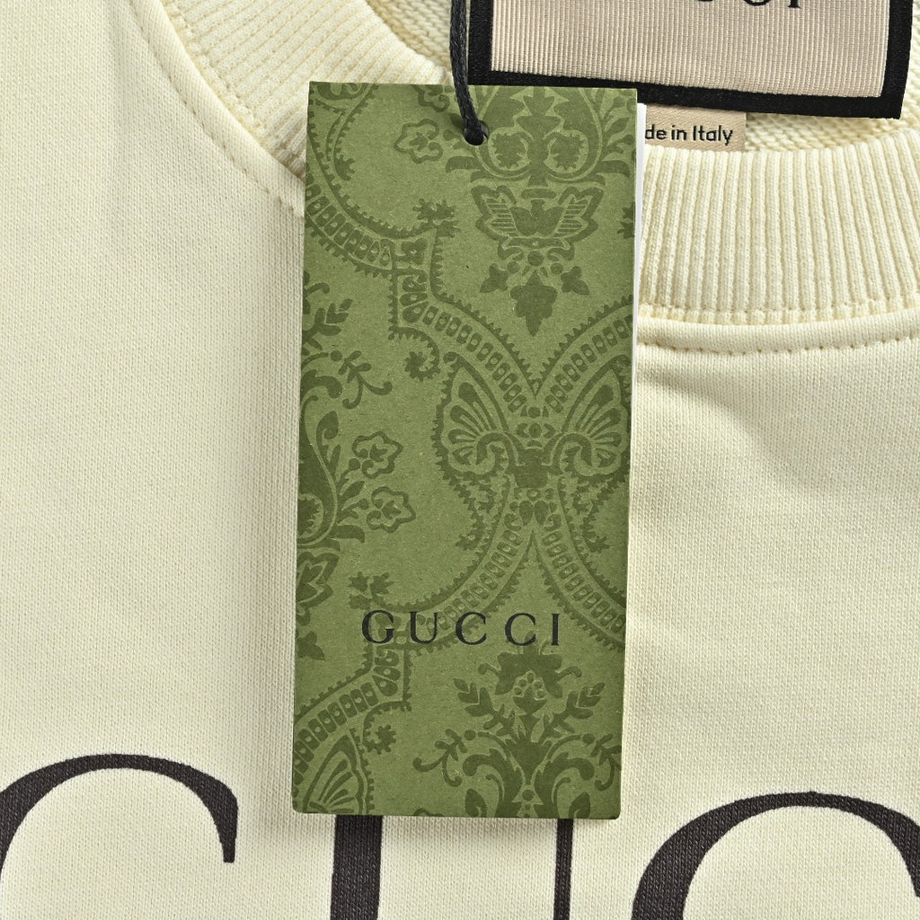 Gucci Cartoon Dog & Sunflower Graphic Crewneck Sweatshirt