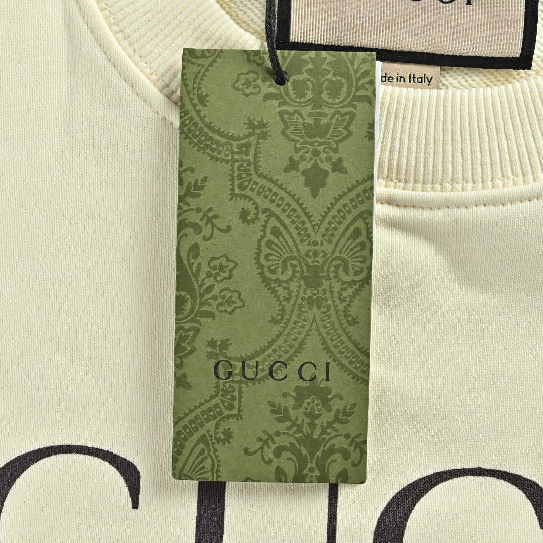 Gucci Cartoon Dog & Sunflower Graphic Crewneck Sweatshirt