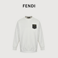 Fendi Floral Chest Motif Crewneck Sweatshirt