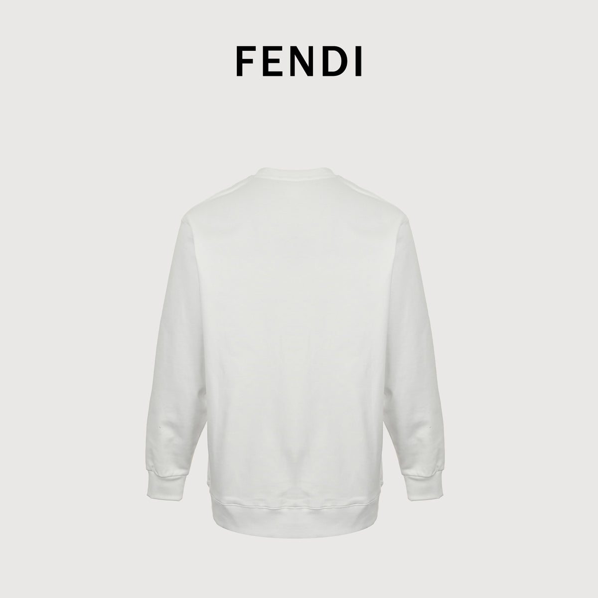 Fendi Floral Chest Motif Crewneck Sweatshirt