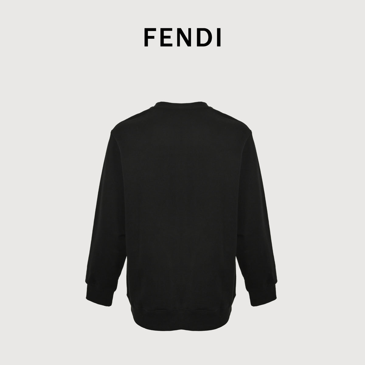 Fendi Pocket Eyes Crewneck Sweatshirt in Black
