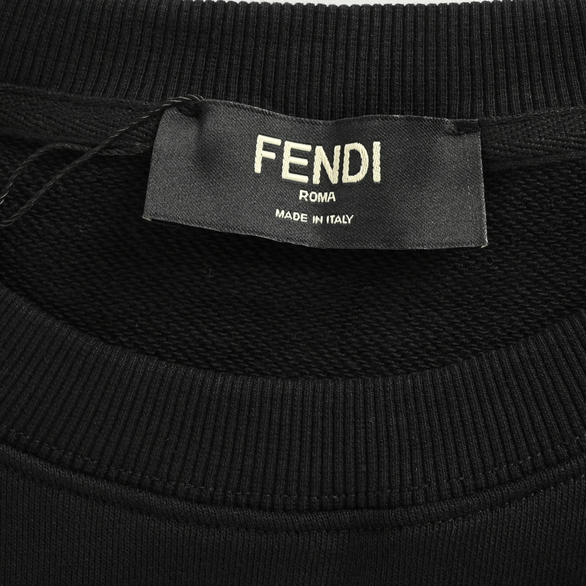 Fendi Pocket Eyes Crewneck Sweatshirt in Black