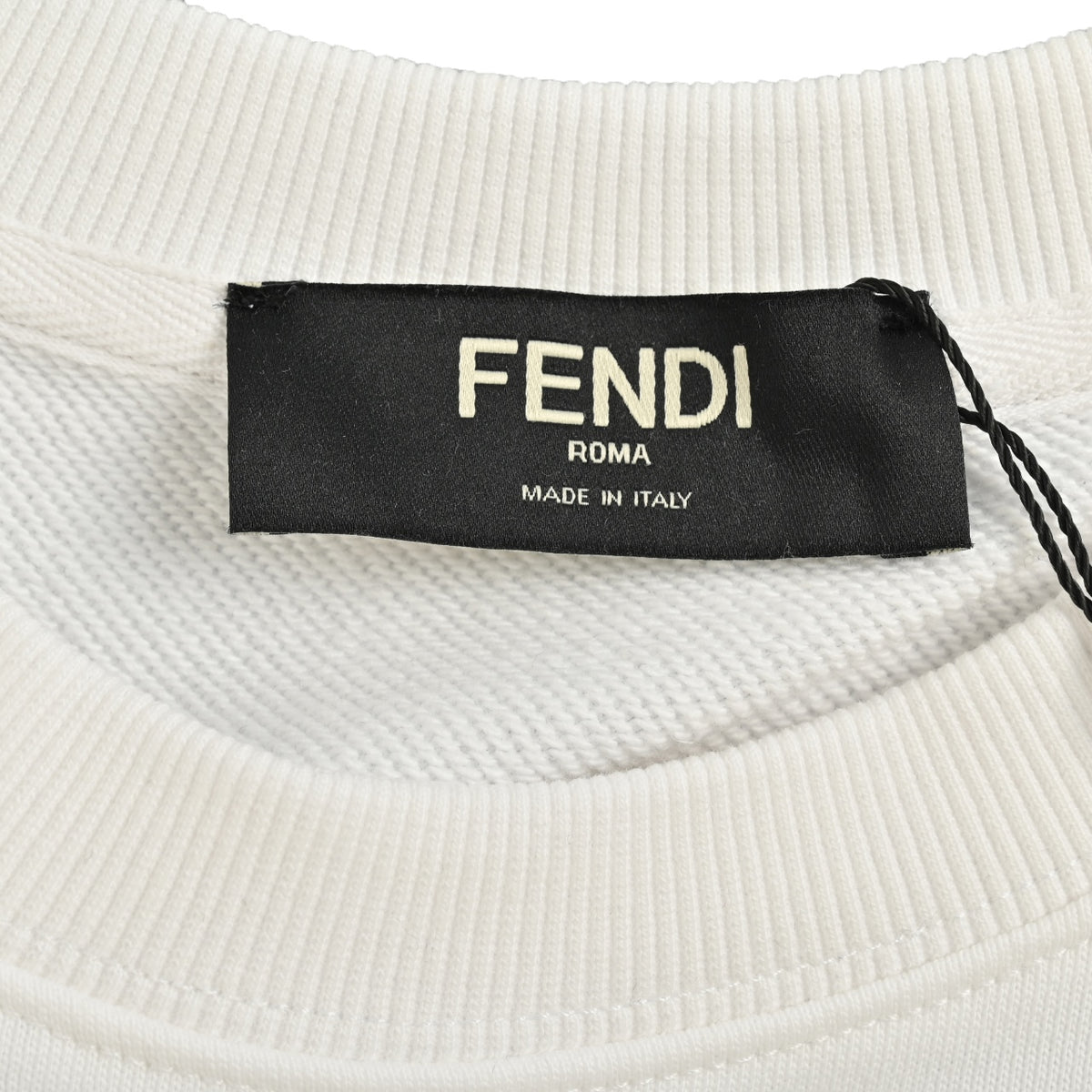 Fendi Monster Eyes Graphic Crewneck Sweatshirt in White