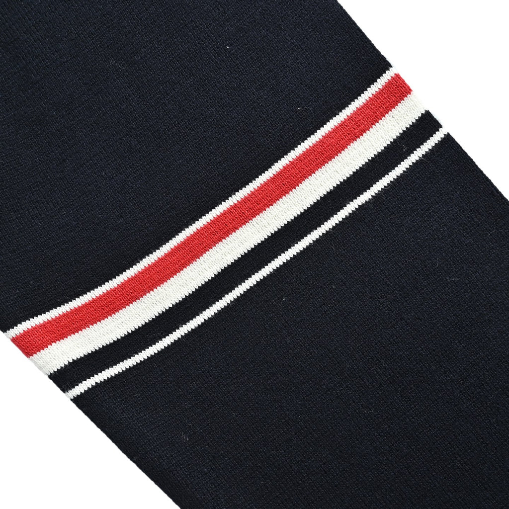 Thom Browne Dark & White Color-Block V-Neck Cardigan