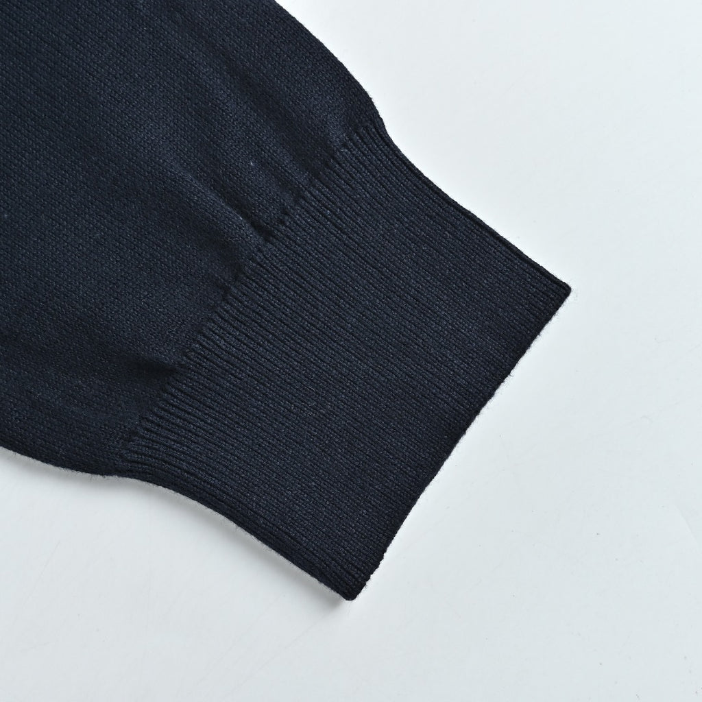Burberry Check-Shoulder Half-Zip Cashmere Sweater