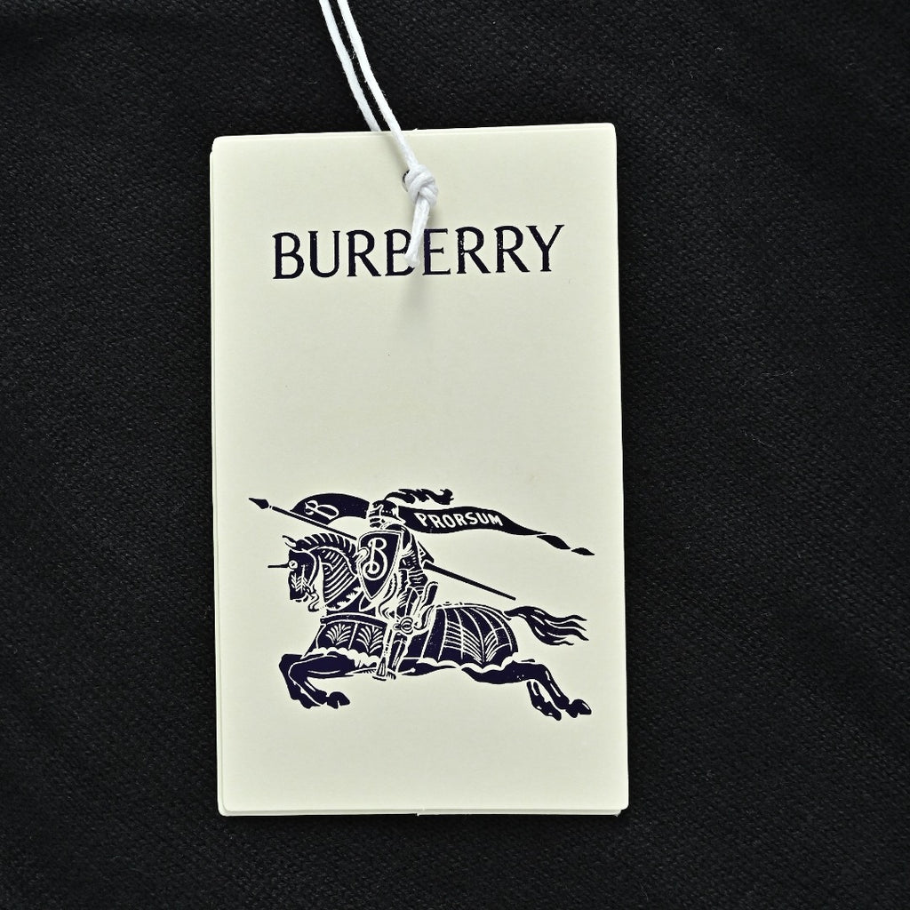 Burberry Check-Shoulder Half-Zip Cashmere Sweater in Black