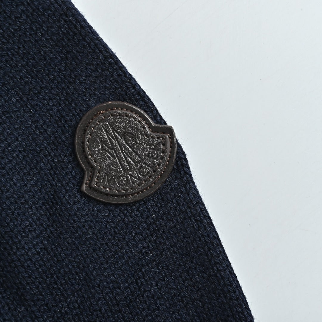 Moncler Knit and Down Hybrid Zip-Up Jacket
