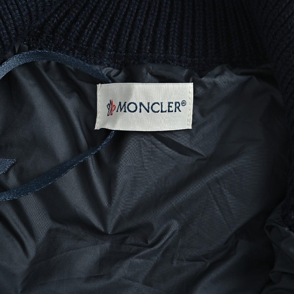 Moncler Knit and Down Hybrid Zip-Up Jacket