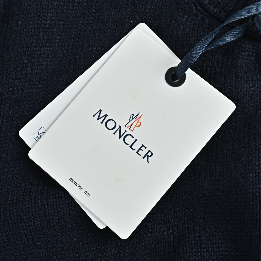 Moncler Knit and Down Hybrid Zip-Up Jacket