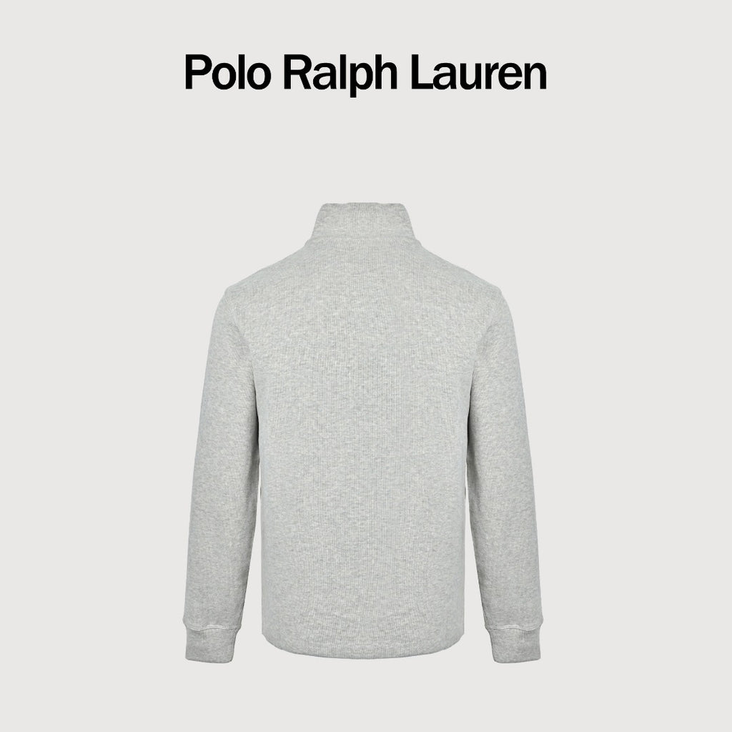 Ralph Lauren Multicolor Pony Half-Zip Stand-Collar Sweatshirt