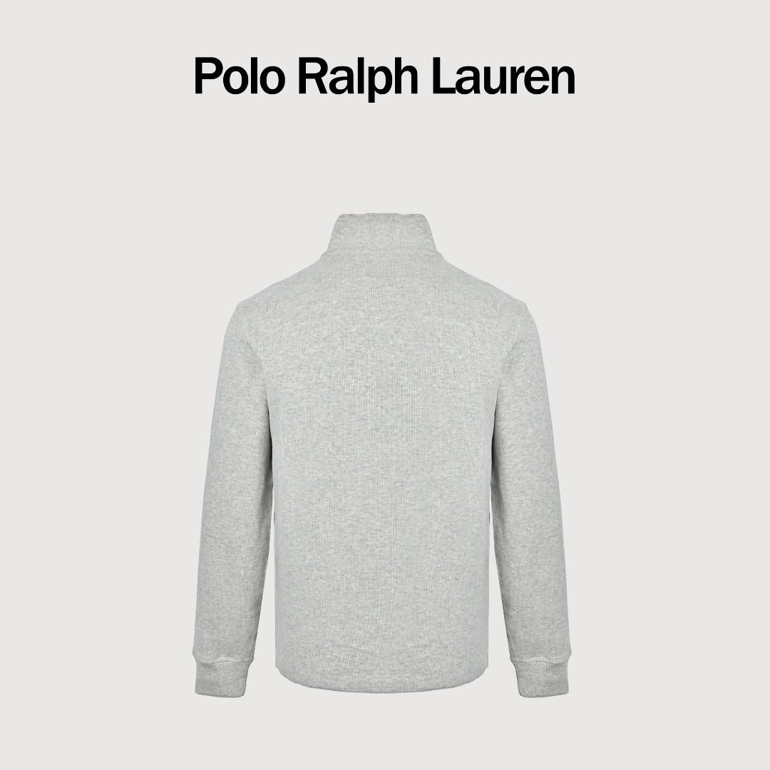 Ralph Lauren Multicolor Pony Half-Zip Stand-Collar Sweatshirt
