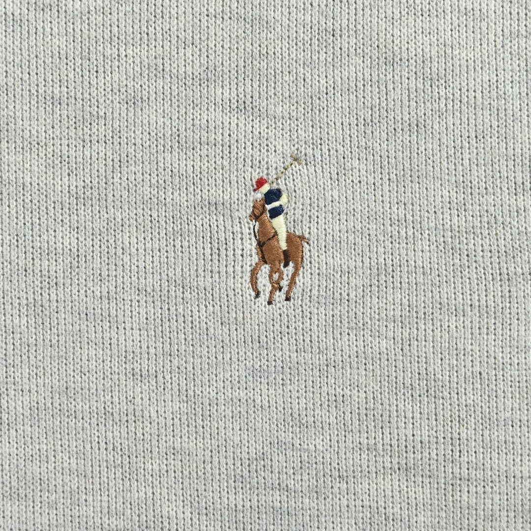 Ralph Lauren Multicolor Pony Half-Zip Stand-Collar Sweatshirt