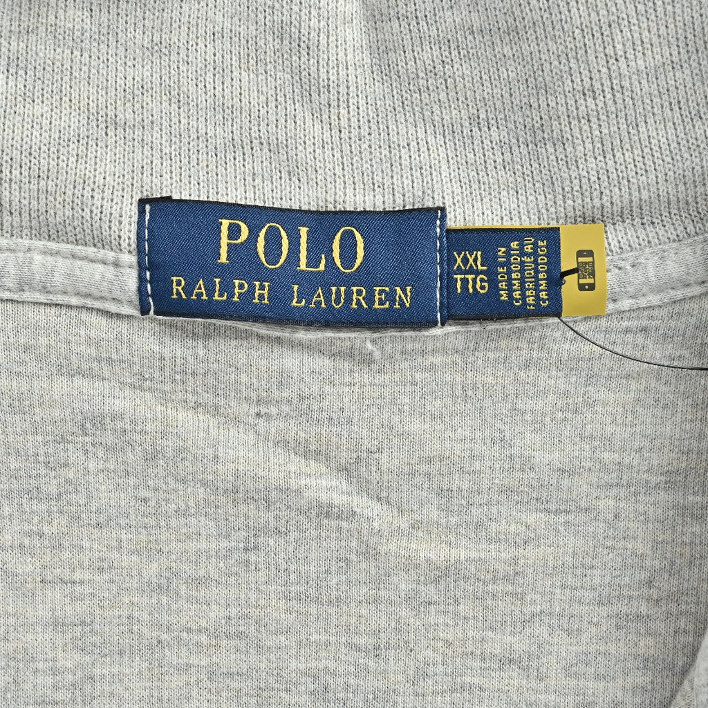 Ralph Lauren Multicolor Pony Half-Zip Stand-Collar Sweatshirt
