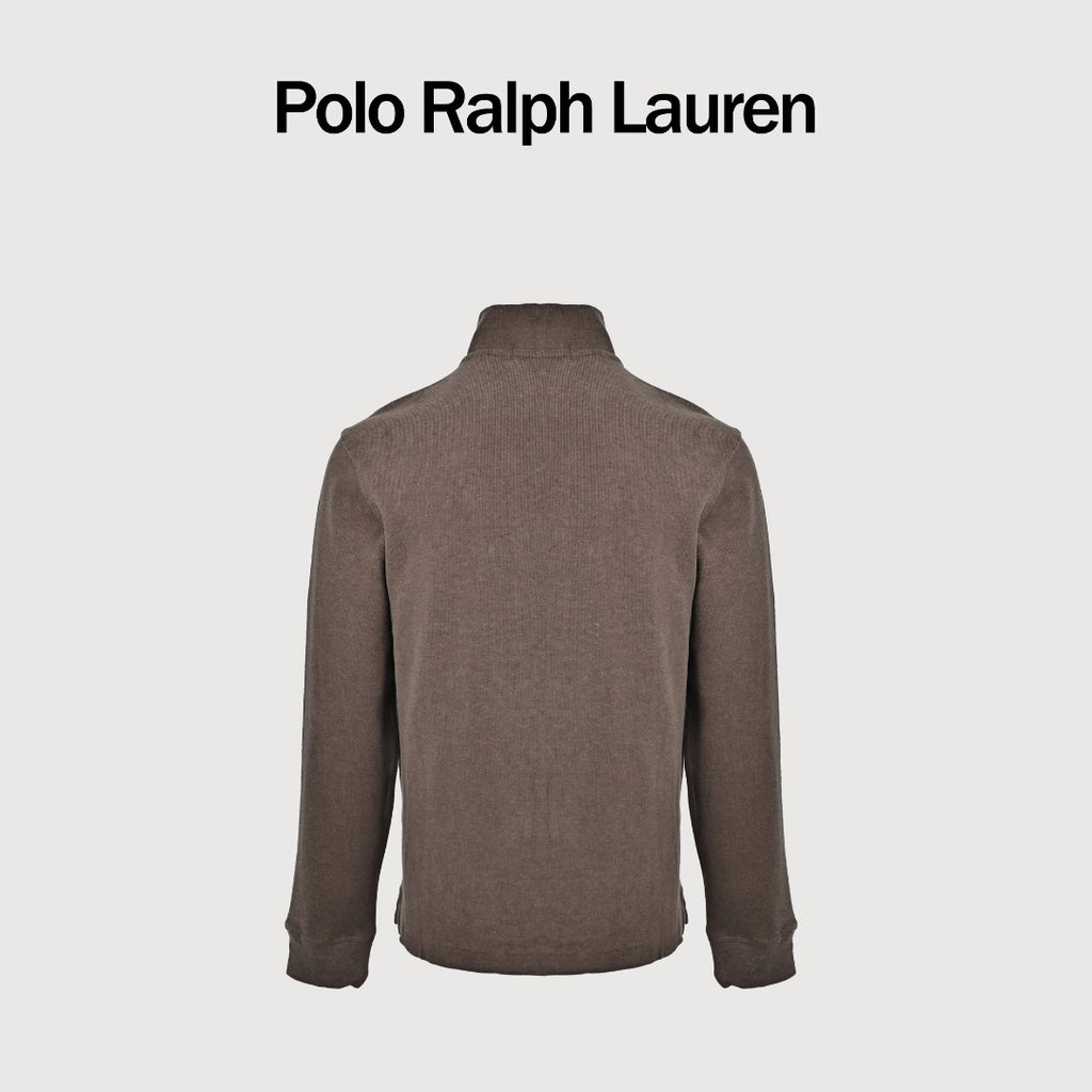 Ralph Lauren Multicolor Pony Half-Zip Sweatshirt in Brown