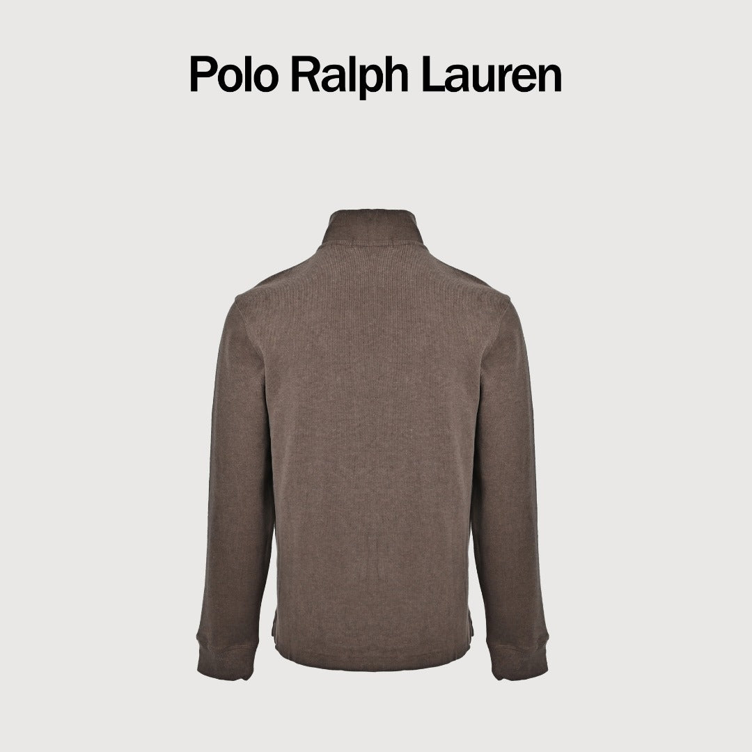 Ralph Lauren Multicolor Pony Half-Zip Sweatshirt in Brown