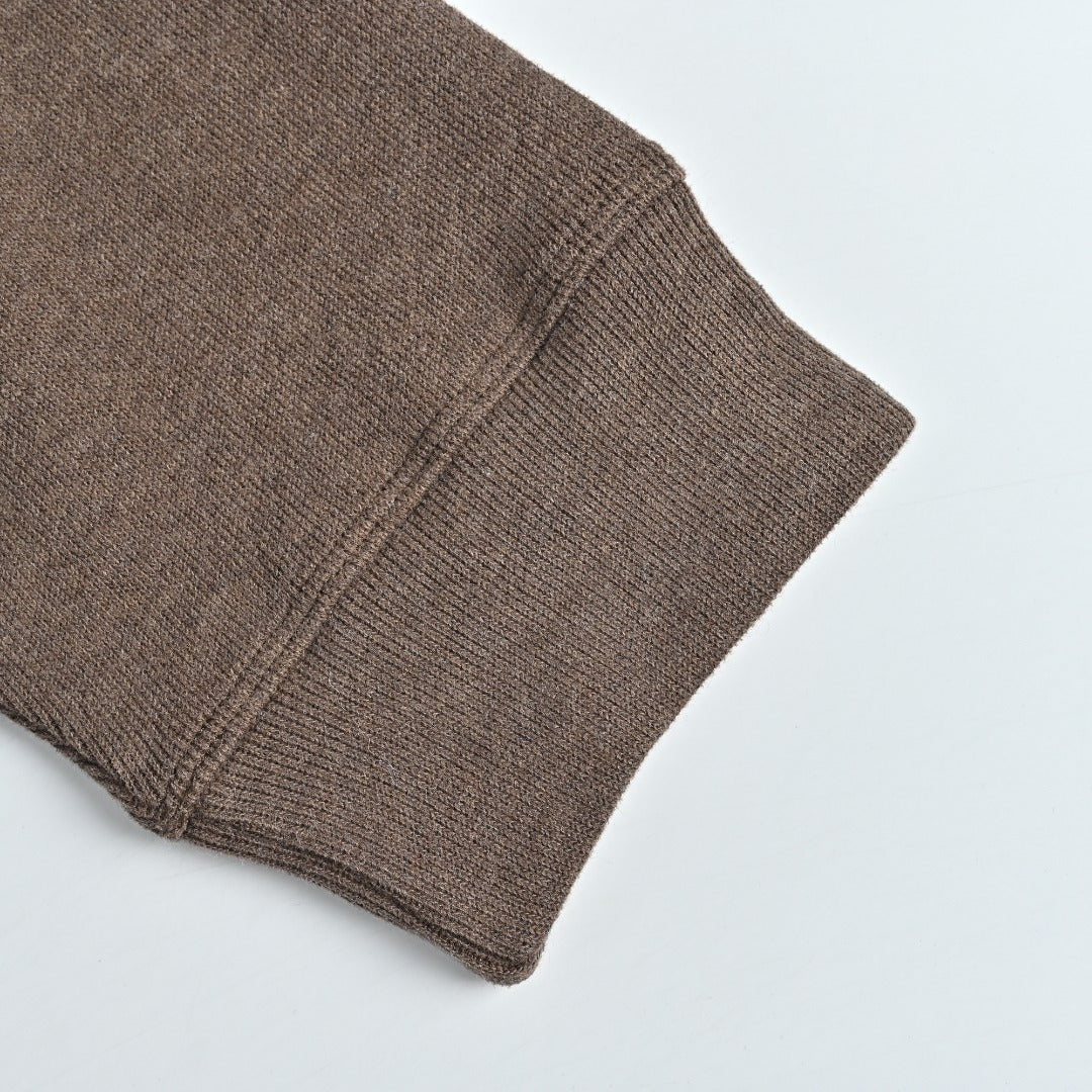 Ralph Lauren Multicolor Pony Half-Zip Sweatshirt in Brown