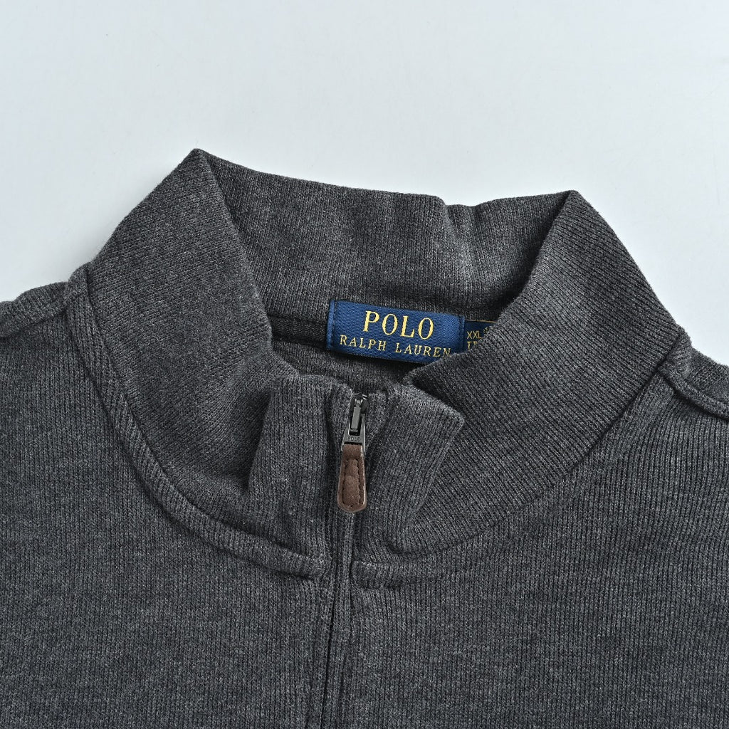 Ralph Lauren Multicolor Pony Half-Zip Sweatshirt in Dark Gray