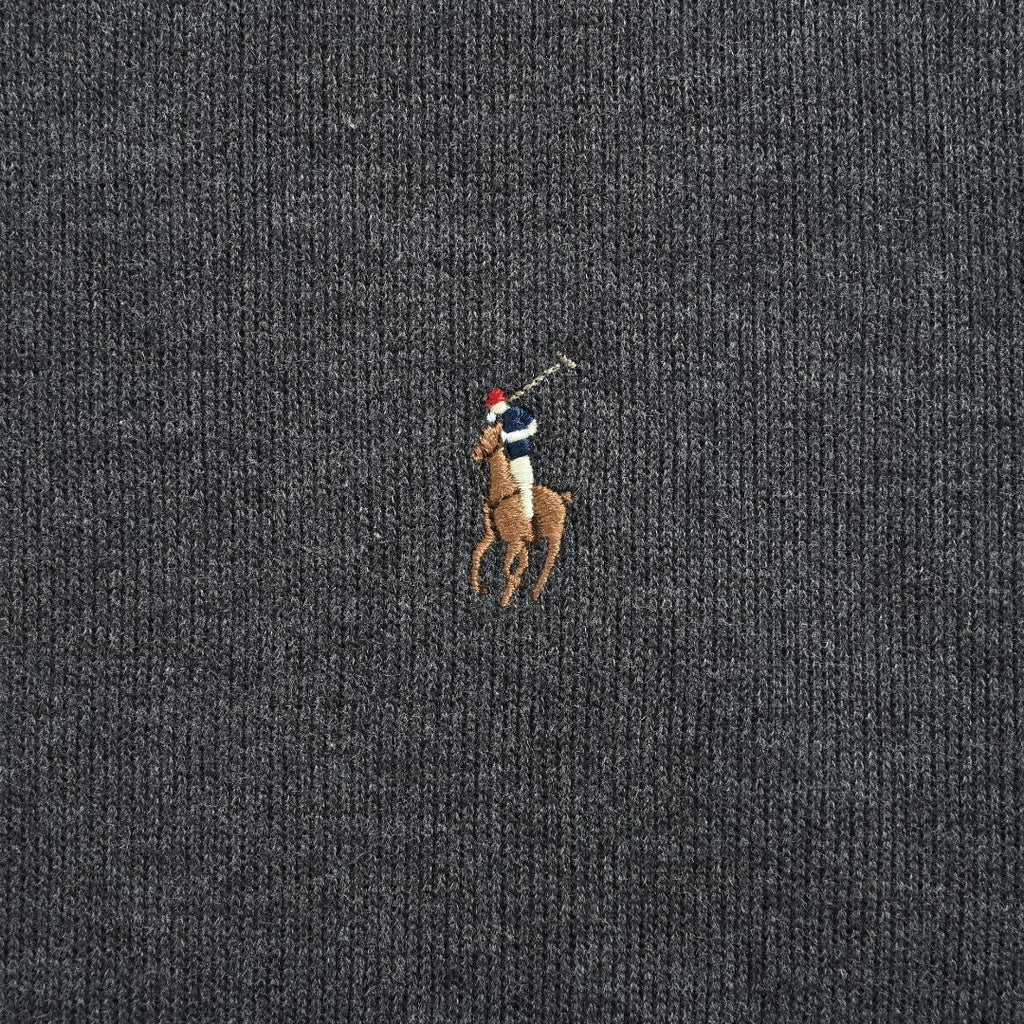 Ralph Lauren Multicolor Pony Half-Zip Sweatshirt in Dark Gray
