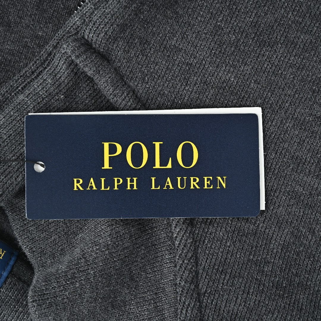 Ralph Lauren Multicolor Pony Half-Zip Sweatshirt in Dark Gray