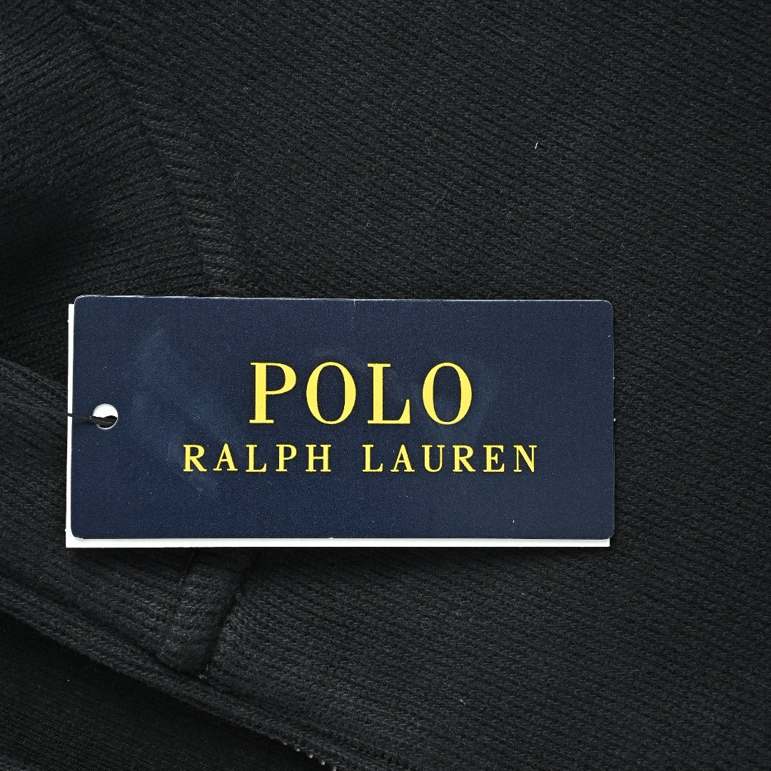 Ralph Lauren Multicolor Pony Half-Zip Sweatshirt in Black