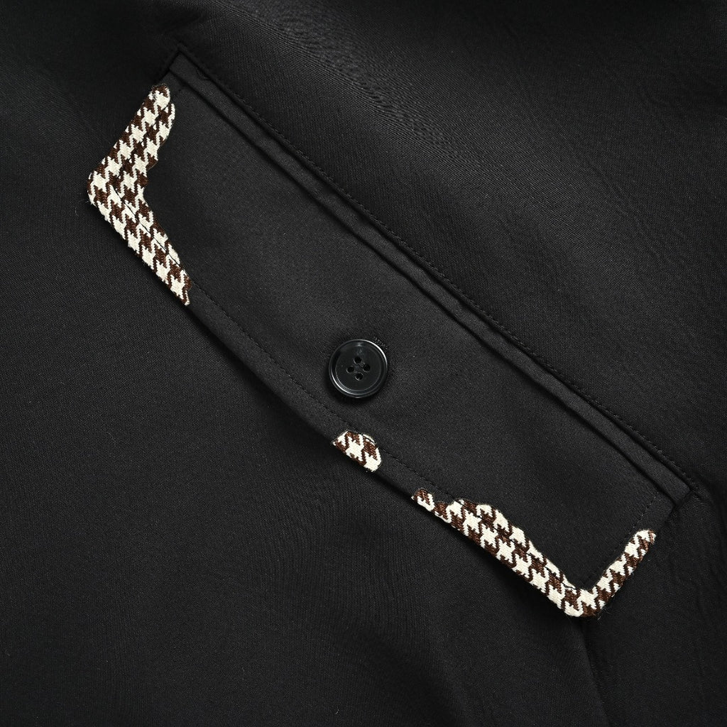 Prada Houndstooth Burnout-Effect Zip-Up Jacket