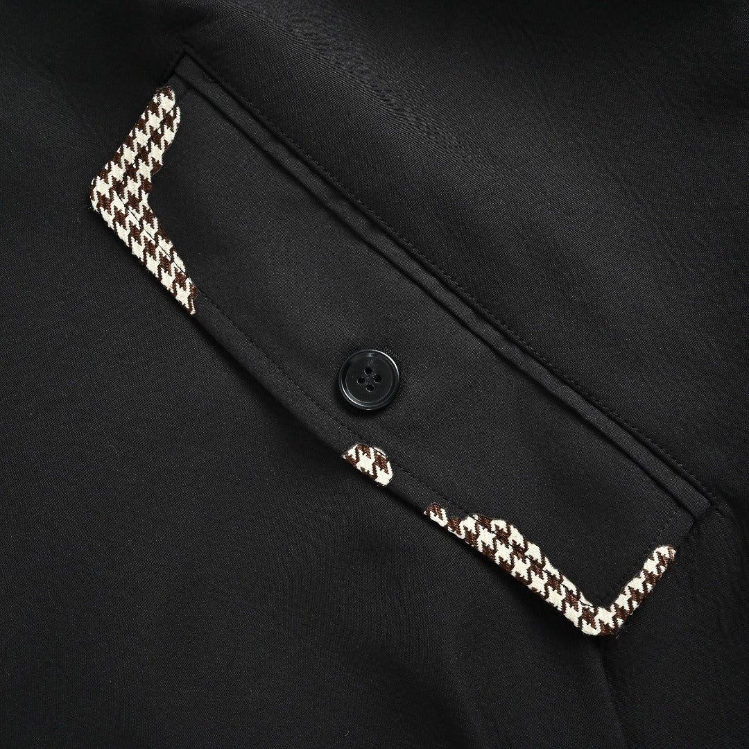 Prada Houndstooth Burnout-Effect Zip-Up Jacket